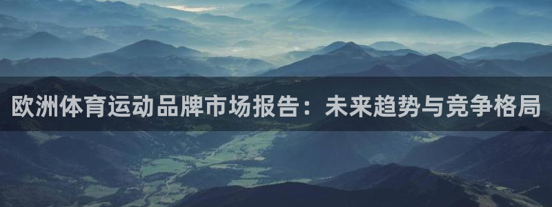 betway西汉姆：欧洲体育运动品牌市场报告：未来趋势与竞争格局